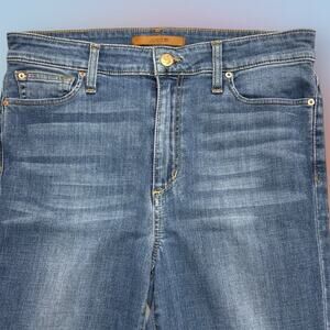 Joe's Jeans High Rise Blue Faded Straight Jeans